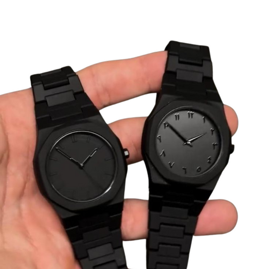 Premium Arabic Aura Watch – Black Luxury