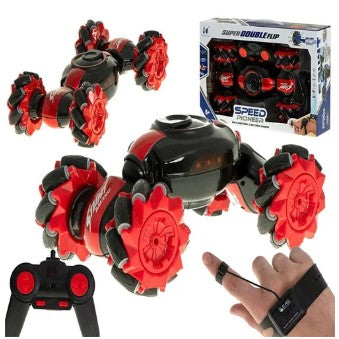 Double Flip RC Car – 360° Stunt Remote Control Toy |سيارة التحكم عن بعد المزدوجة – حركات بهلوانية 360